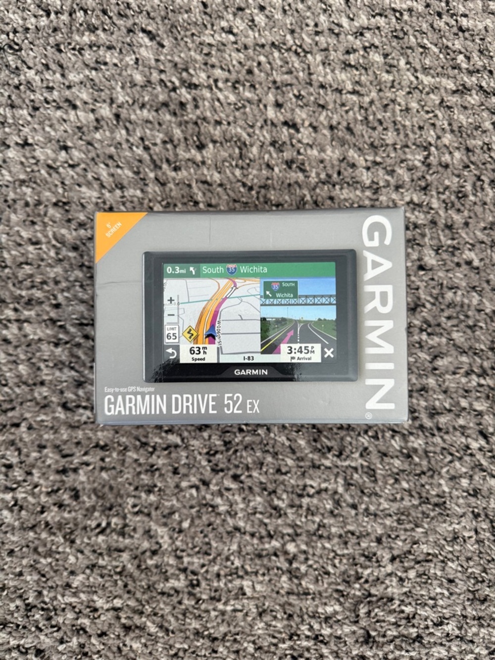 garmin Drive 52 EX Portable GPS Navigator - Black & Gray